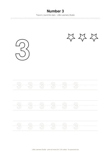 Number School — Trace 1 to 20 page preview 3