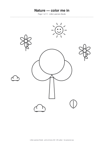 Nature Coloring Pack Vol. 4 page preview 1