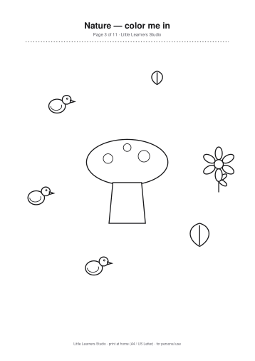 Nature Coloring Pack Vol. 4 page preview 3