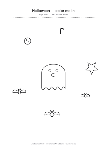 Halloween Coloring Pack Vol. 3 page preview 2