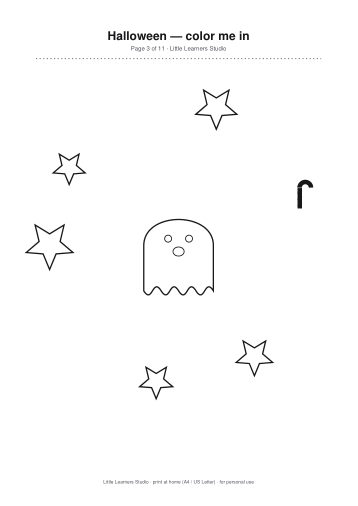 Halloween Coloring Pack Vol. 3 page preview 3