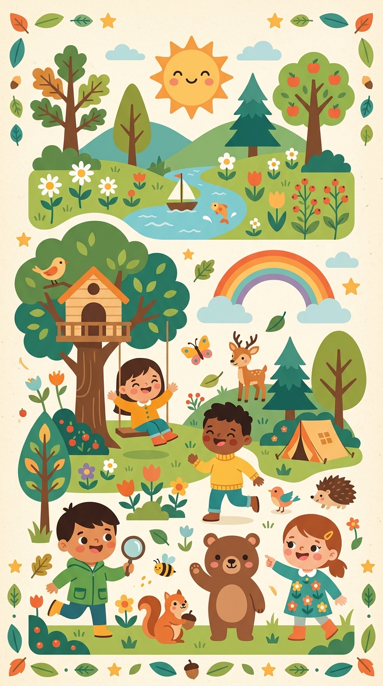 Nature 2026 Kids Wall Calendar