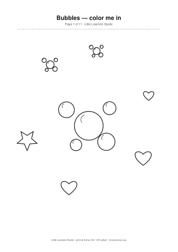 Bubbles Coloring Pack Vol. 5 page preview 1