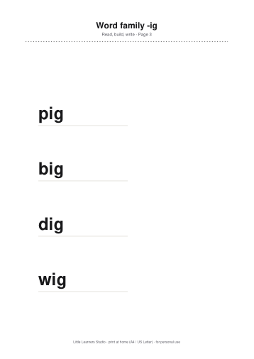 CVC Word Builder Pack page preview 3