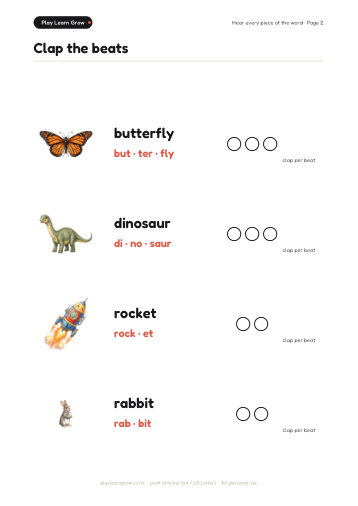 Phonological Awareness Pack page preview 2