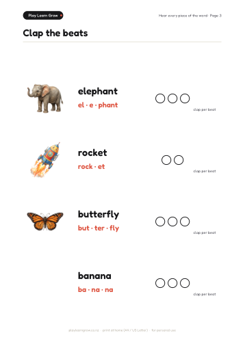 Phonological Awareness Pack page preview 3