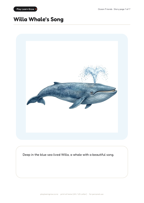 Ocean Friends Storybook