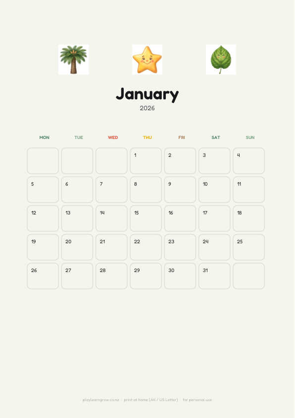 Dinosaur Land 2026 Kids Wall Calendar
