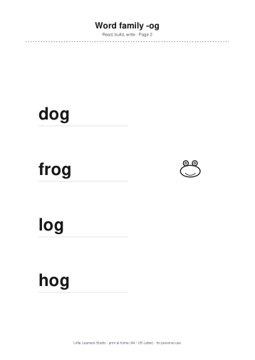 Word Builder — First Reading page preview 2