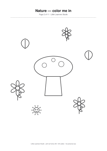 Nature Coloring Pack Vol. 2 page preview 2