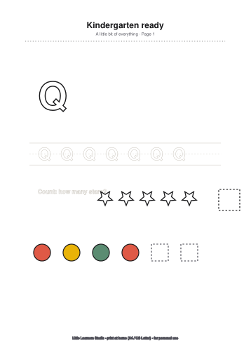 School Readiness Pack page preview 1