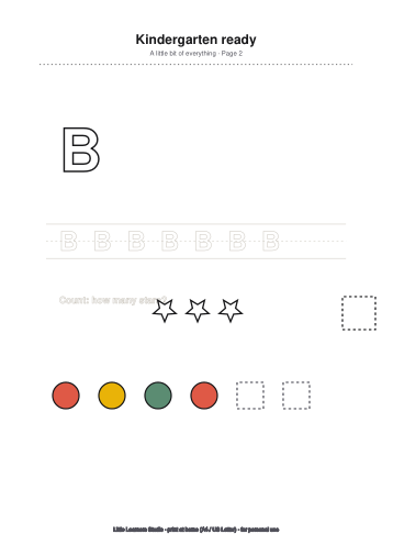 School Readiness Pack page preview 2