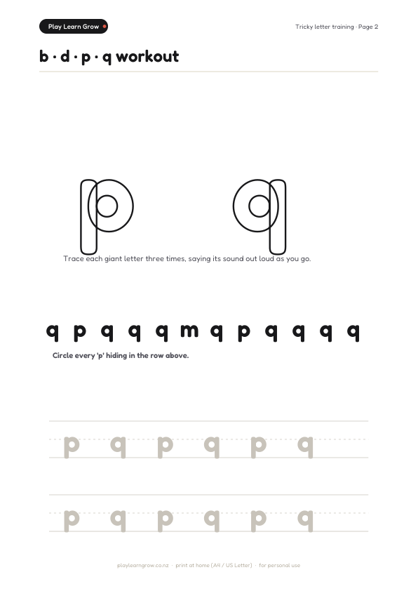 b · d · p · q workout · No. 2