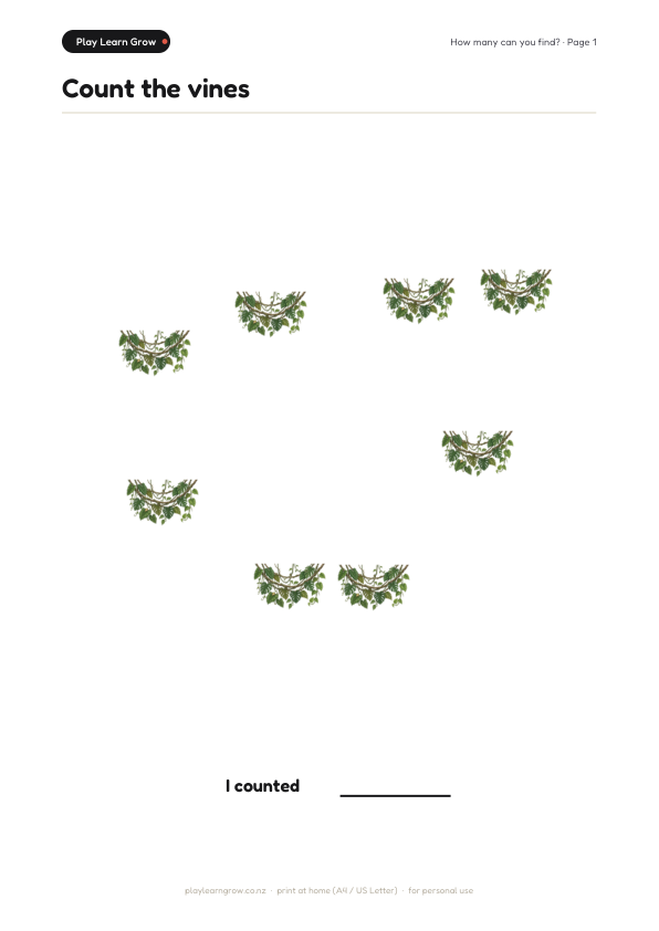 Count the vines
