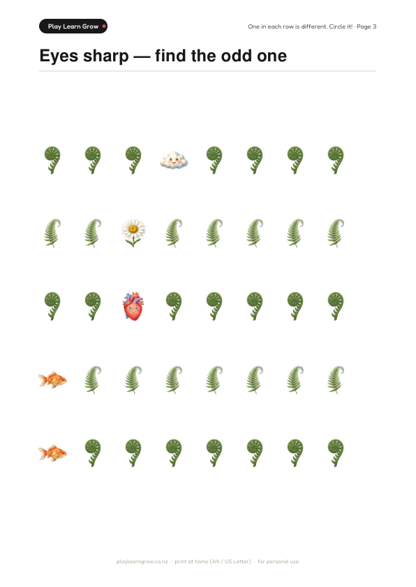 Eyes sharp — find the odd one · No. 3