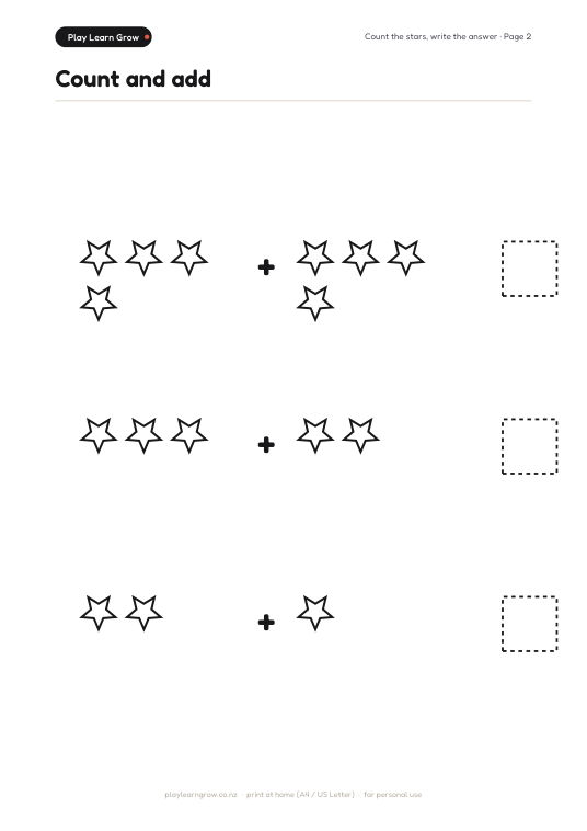 Add to 10 — Practice Sheet 2 page preview 1
