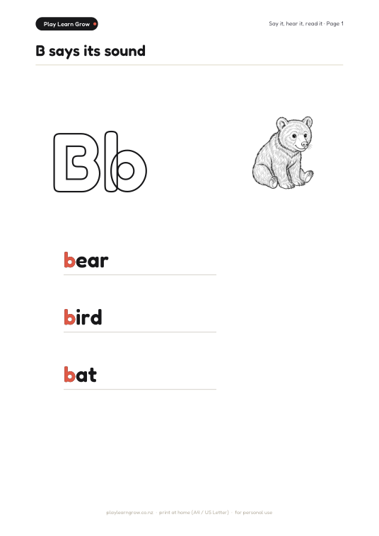 B says its sound page preview 1