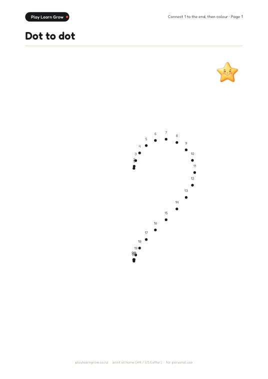 Dot to dot page preview 1