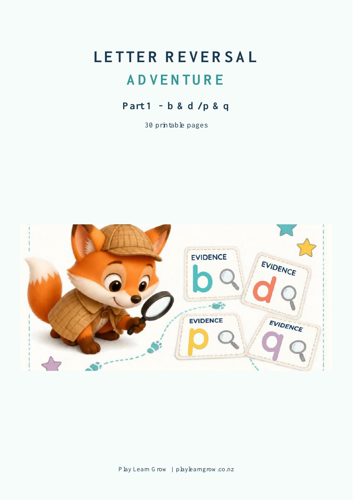 Letter Reversal Adventure — Part 1