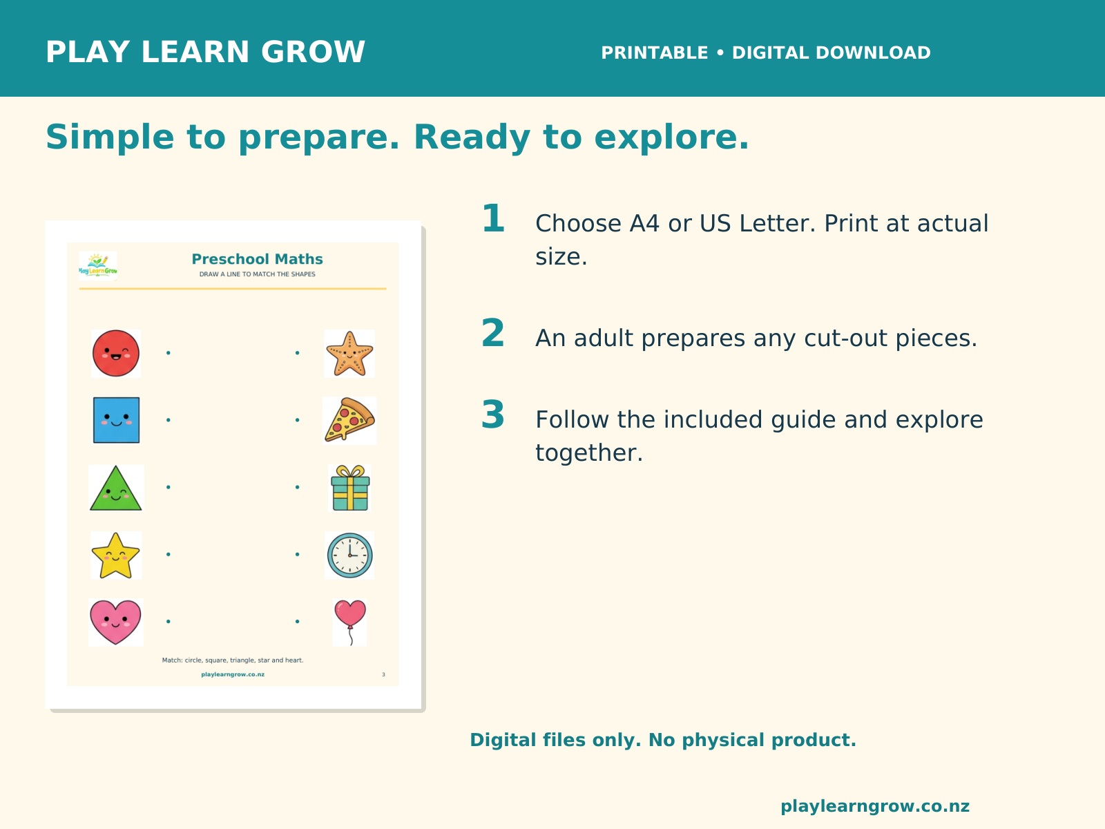 Preschool Maths - Count Match Add preview 3