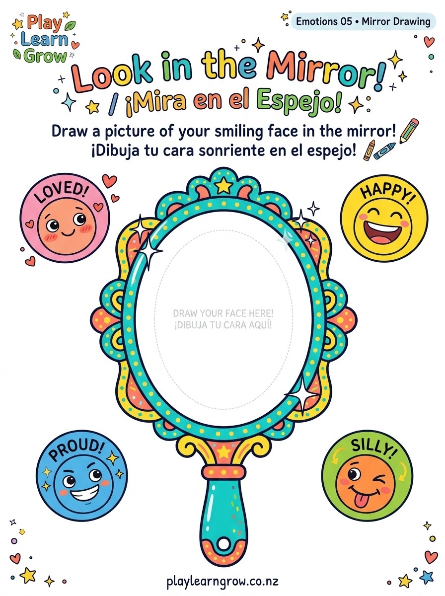 Feelings and Calm-Down Worksheets for Kids – English and Spanish preview 6