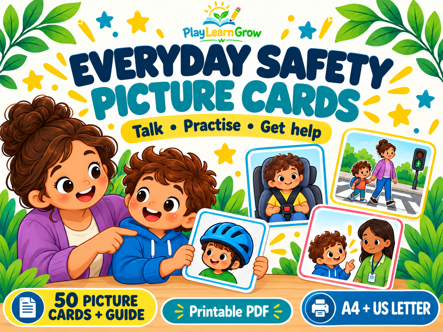 50 Everyday Safety Picture Cards