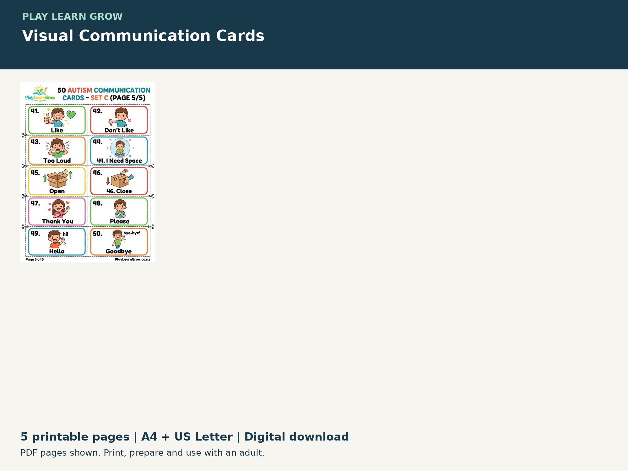 Visual Communication Cards preview 3