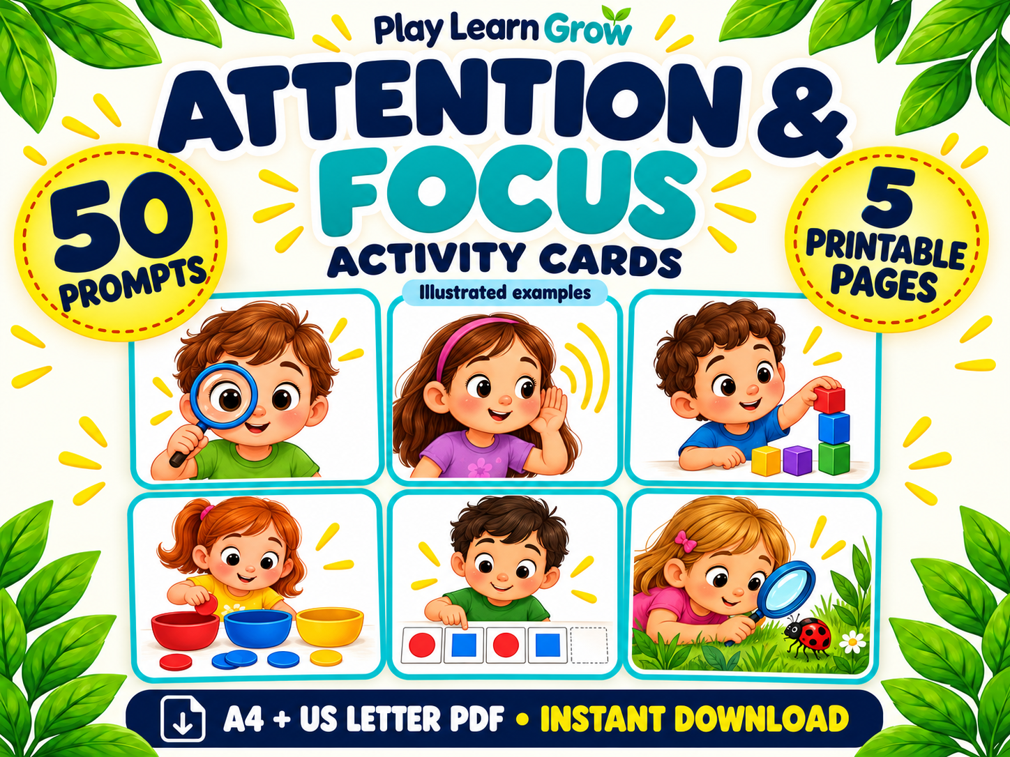 Attention and Focus Activity Cards