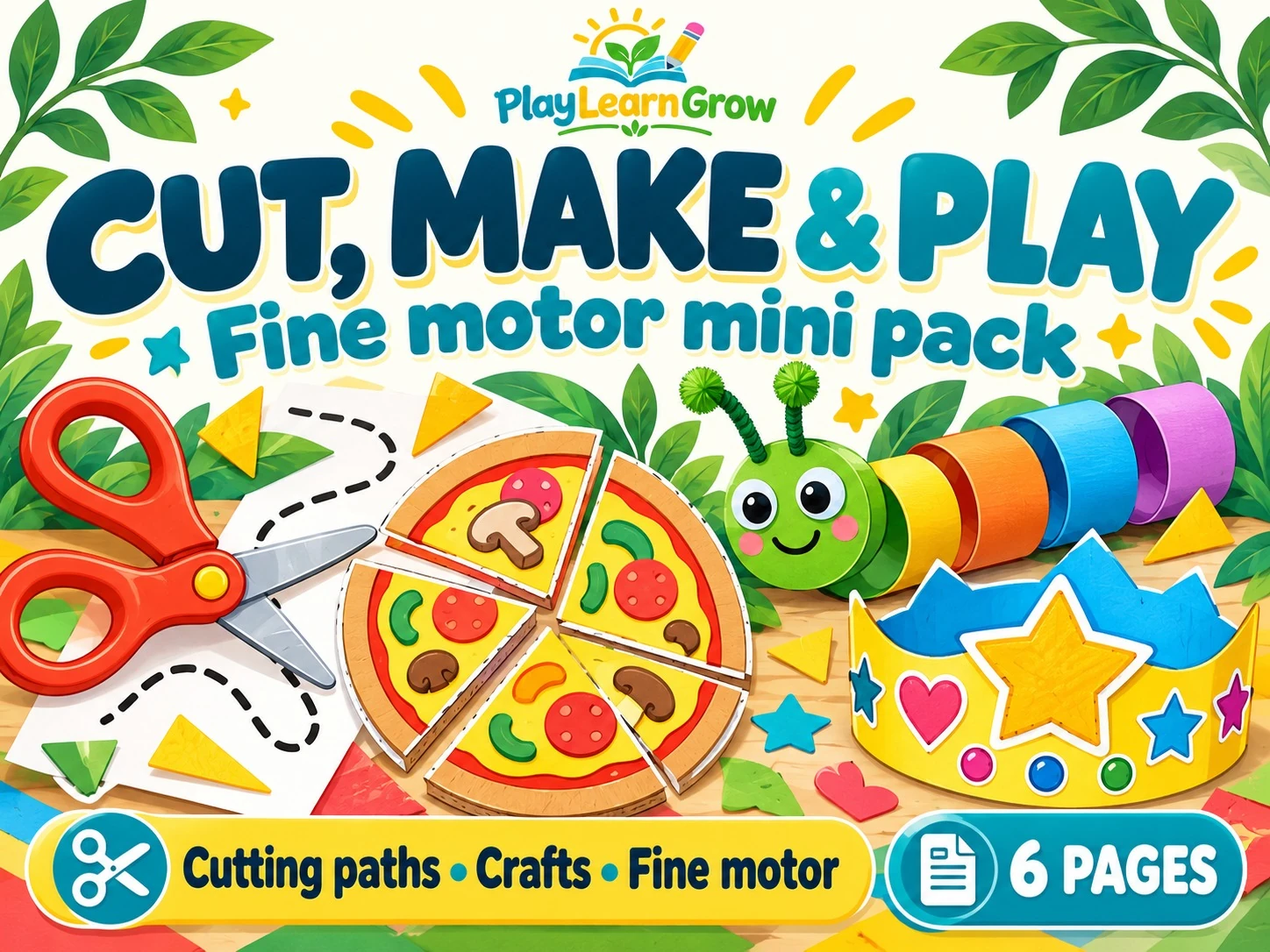 Fine Motor and Scissor Skills Mini Activity Pack
