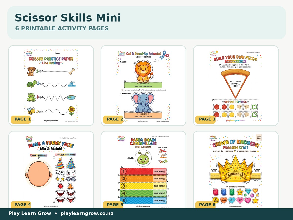 Fine Motor and Scissor Skills Mini Activity Pack preview 2