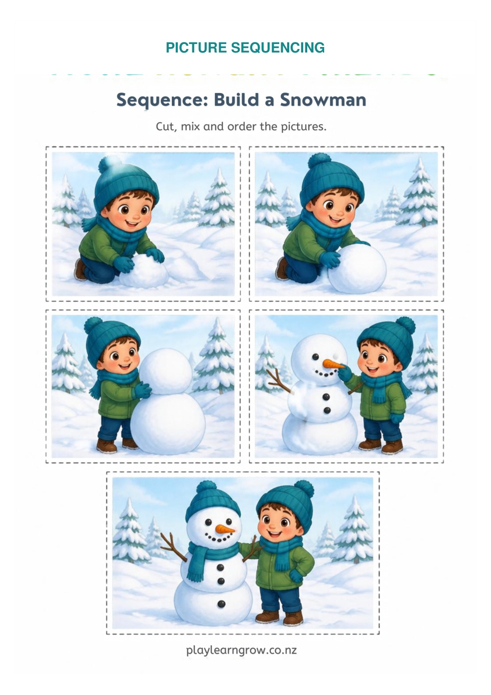 Picture Sequencing Activities preview 6