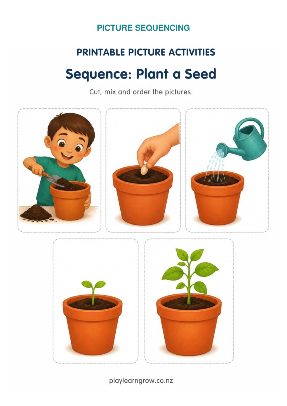 Picture Sequencing Activities preview 2