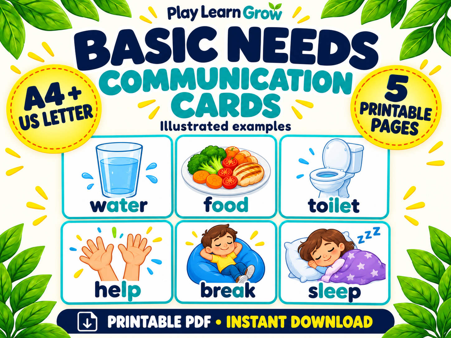 Basic Needs Communication Cards