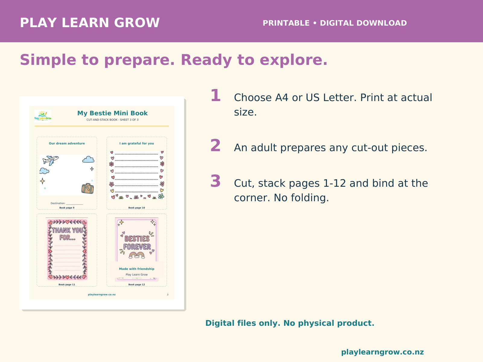 My Bestie Mini Book and Friendship Coupons preview 3