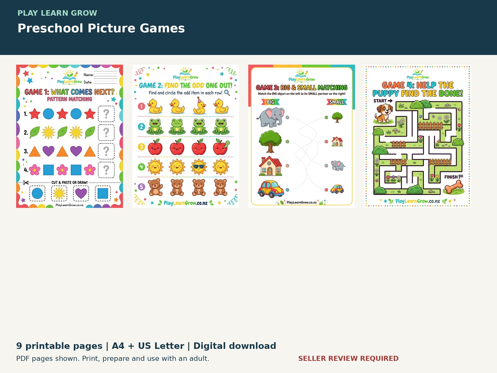 Preschool Picture Games preview 2