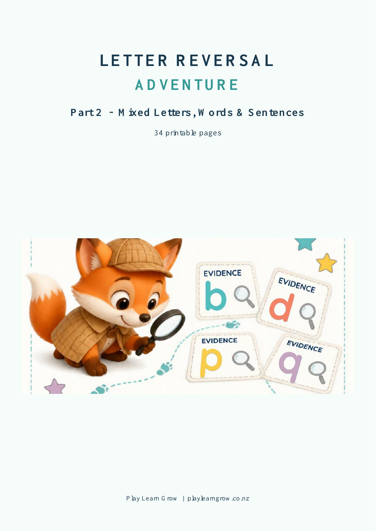 Letter Reversal Adventure — Part 2