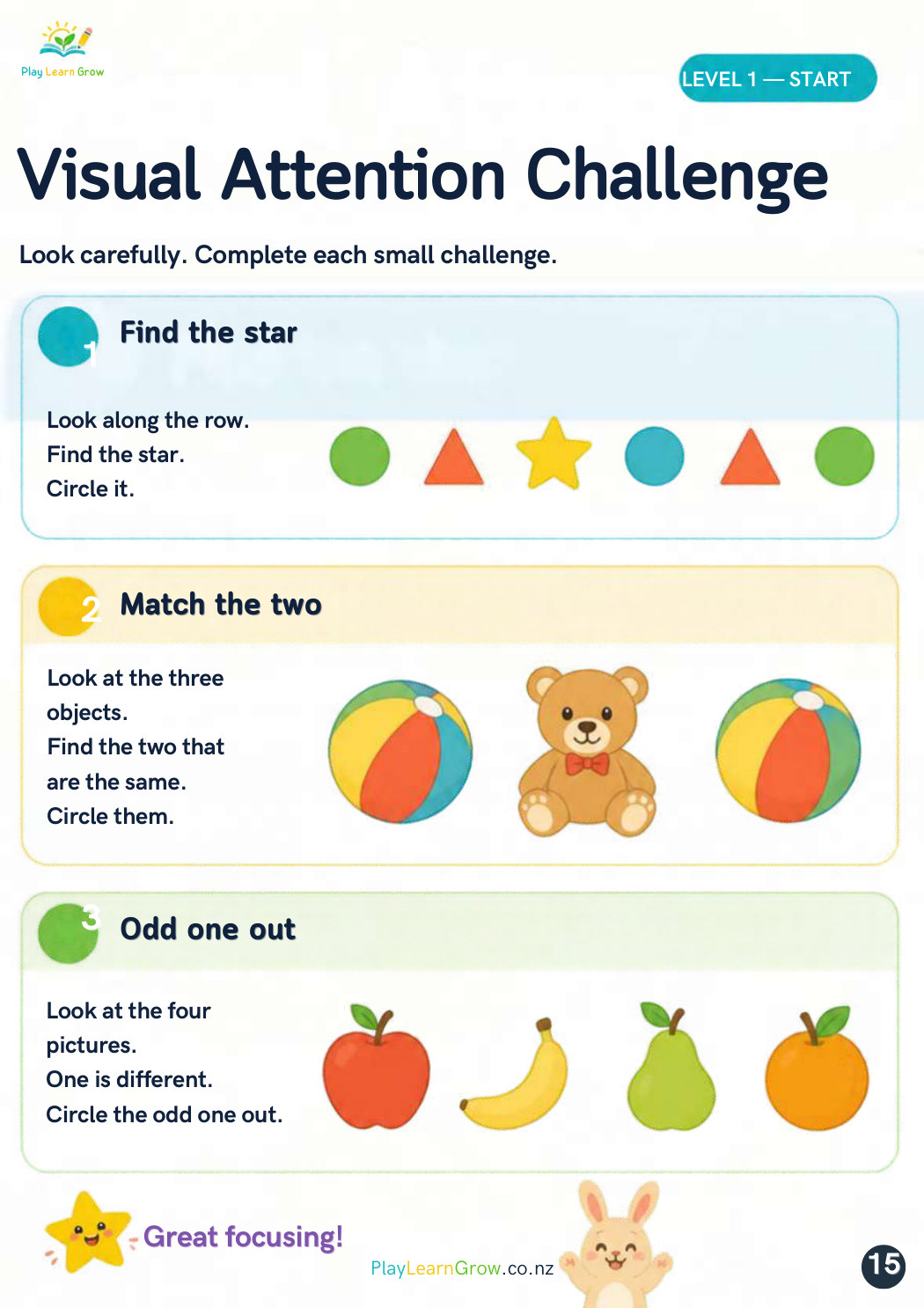 Focus & Attention Workbook preview 5