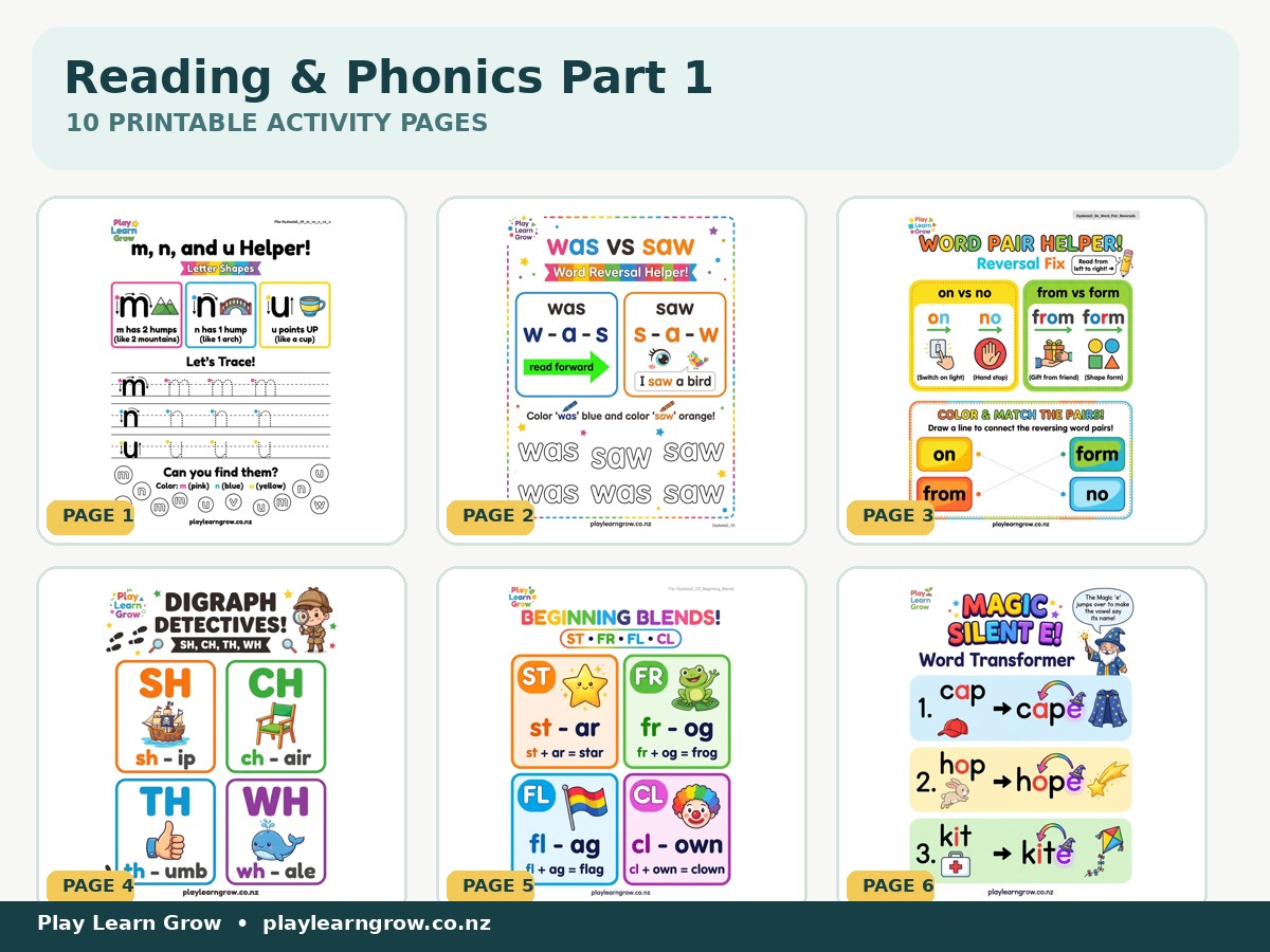 Reading and Phonics Practice Pack – Part 1 preview 2