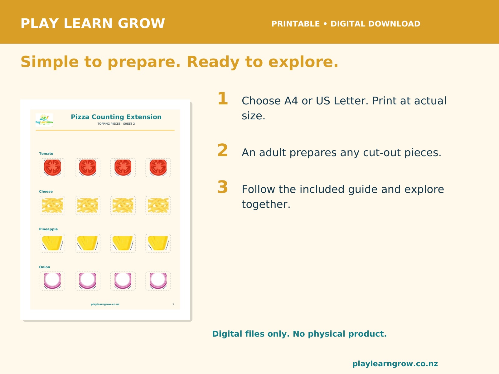 Pizza Counting Extension - Recipe Maths preview 3